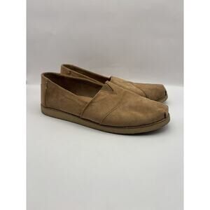Toms Alpargata Brown Suede Flats Women Size 9